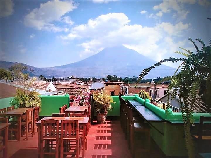 La Vieja Terraza Albergue Antigua Exterior foto